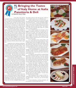 Read Bringing the Tastes of Italy Home at Italia Panetteria & Deli at santaclaritamagazine.com