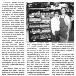 L'Italio Americano Article "Italia Comes to Valencia"